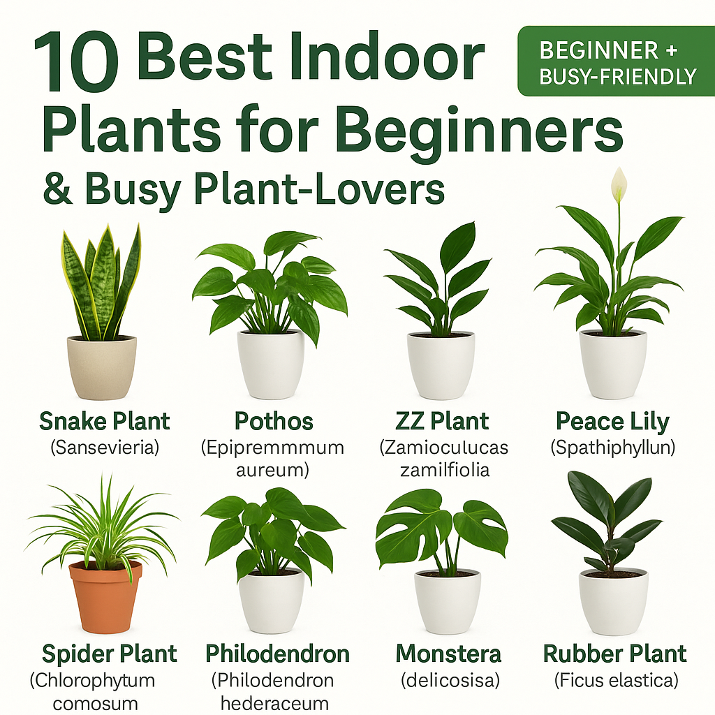 10 Best Indoor Plants for Beginners
