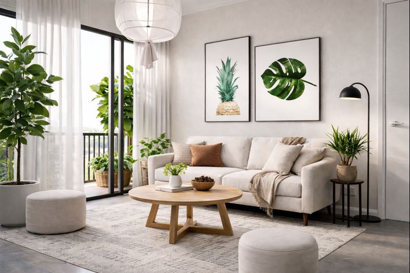 Scandinavian-inspired living room