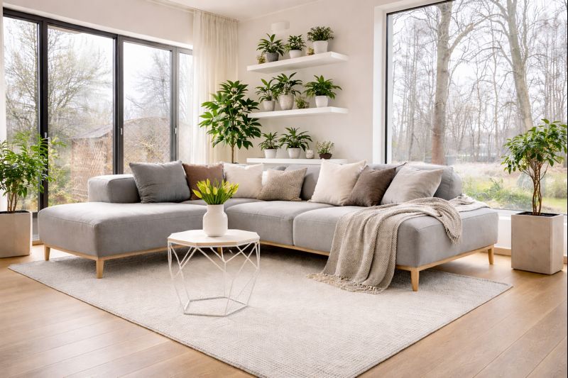 natural light living room