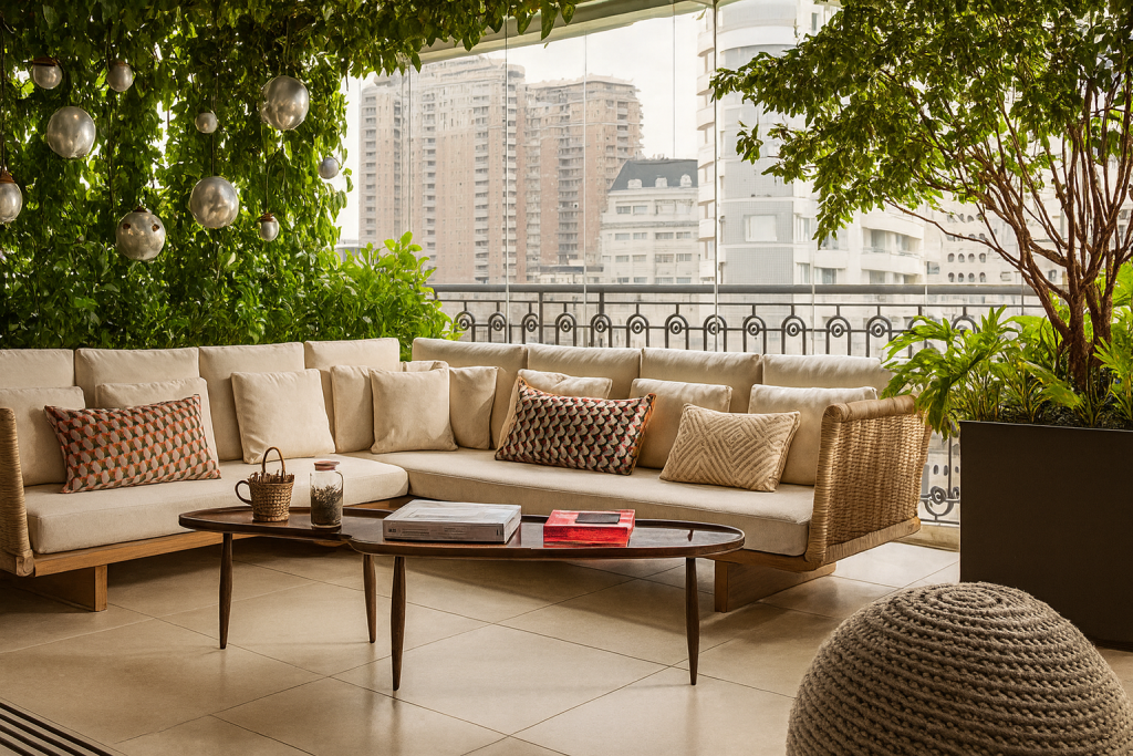 open-air balcony-decor